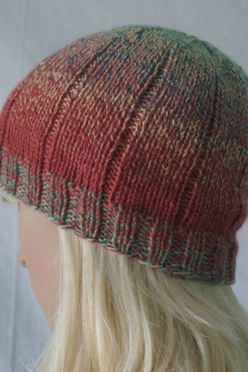 Hand Knit Mens Hat Hand Knit Wool Hat Hand Knit Christmas Gift Hand Knit Womens Hat