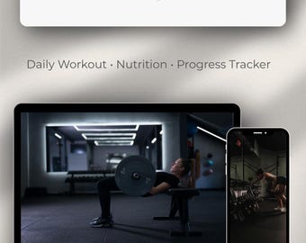 Fitnessplaner, Trainingsplaner, Fitness-Tracker, Gewichtsverlust Tracker, Habit Tracker, Mahlzeitenplaner, druckbar, digitaler Download