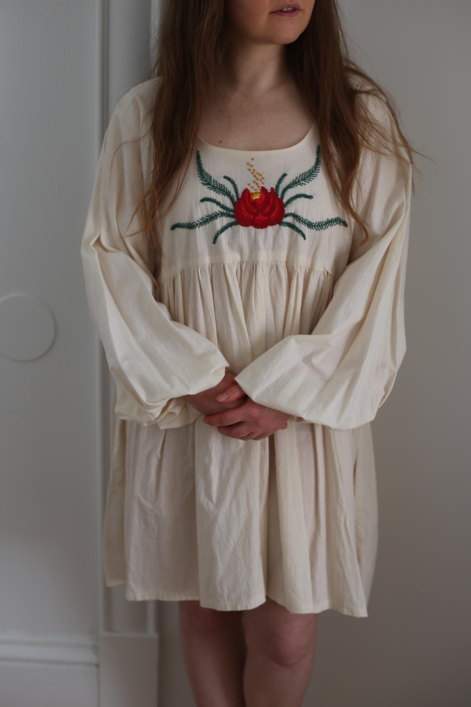 fern embroidered dress Fern