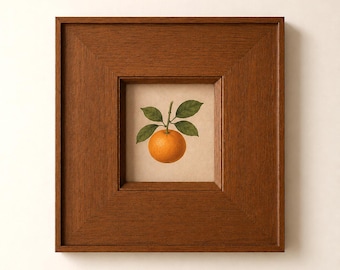 Massief houten vierkante lijst 25 x25 cm, rustiek-minimalistisch muurdecor, Japandi-fotolijst