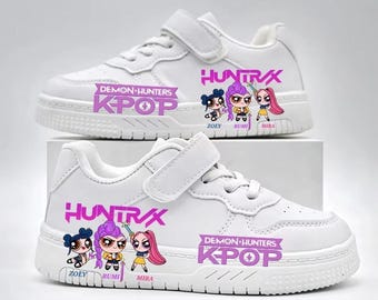 Custom trending KPOP Sport Shoes Boys Girls Anti-slip Outdoor Breathable Sneakers Children's Student Fashion Casual Shoes Kids New Design