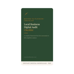 Local Business Digital Audit Checklist | Marketing Framework (PDF Download)