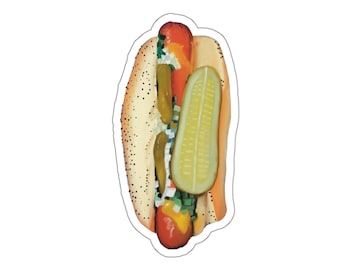 Chicago Style Hot Dog Sticker | No Ketchup Vinyl Decal