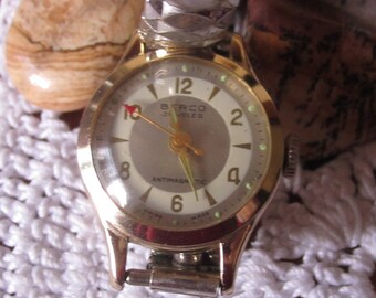 Vintage Berco Jeweled Anti-Magnetic Woman's Wristwatch