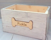 Toy Storage, Dog Puppy Toy Box Storage Crate (Your CHOICE of COLOR)