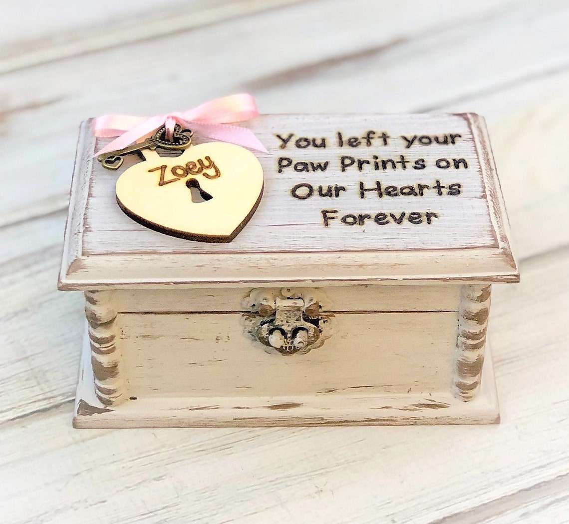 Pet Memorial Pet Memory Box Pet Loss Keepsake Pet Urn Etsy