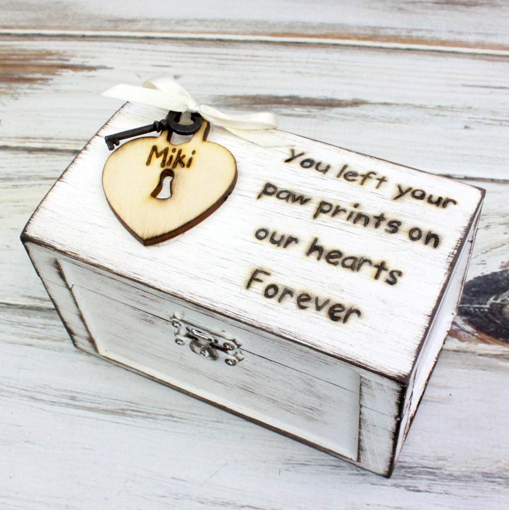 Pet Memorial Box Pet Sympathy Gift Rainbow Bridge Gift Etsy