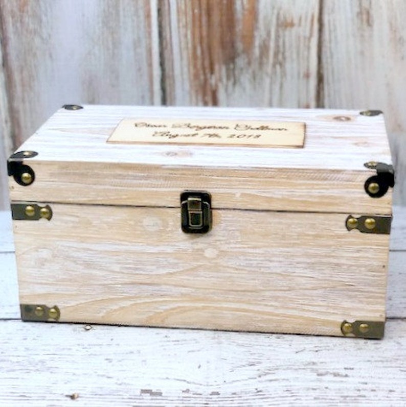 Keepsake Trunk Memory Box Personalized Time Capsule Etsy