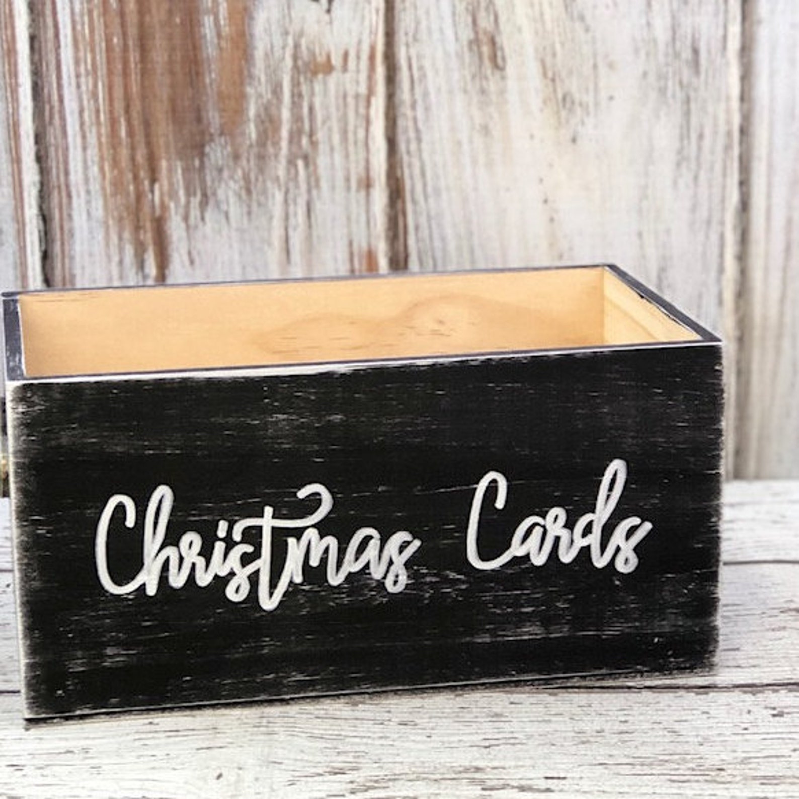 Etsy Christmas Card Holder 