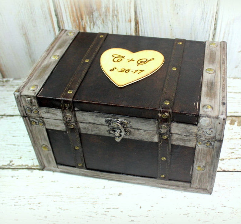 Keepsake Box Memory Box Trunk Time Capsule Treasure Chest Anniversary Box (LARGE) 
