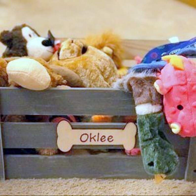 Dog Crate Dog Toy Box Wood Toy Storage Dog Toys Pet Toy Storage