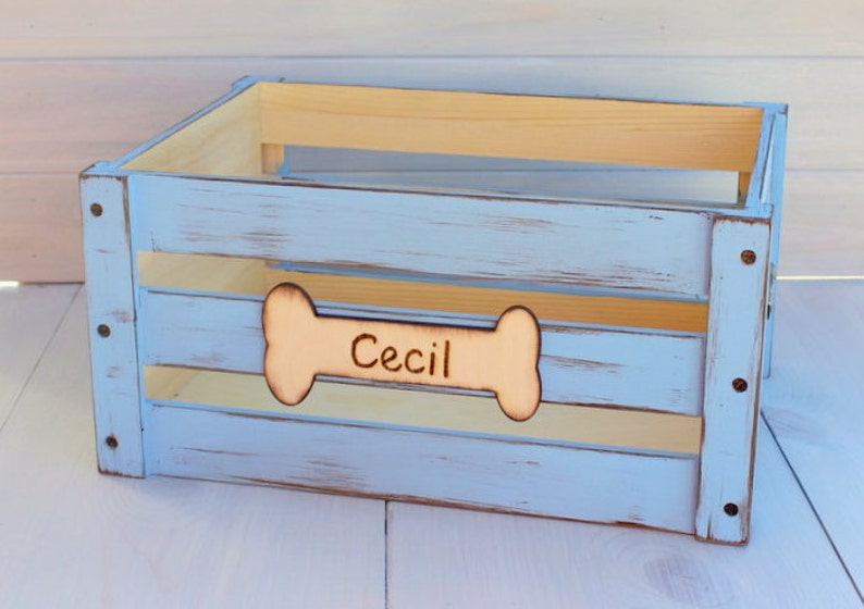 Dog Crate Dog Toy Box Wood Toy Storage Dog Toys Pet Toy Storage