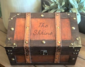 Keepsake Box - Memory Box - Trunk Time Capsule - Treasure Chest - Anniversary Box - Memorial Box - 1st Birthday -  (LARGE)