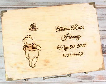 Memory Box, Keepsake Box, Baby Time Capsule, 1st Birthday Box, Children's Personalized Box, Baby Memorial Box SMALL