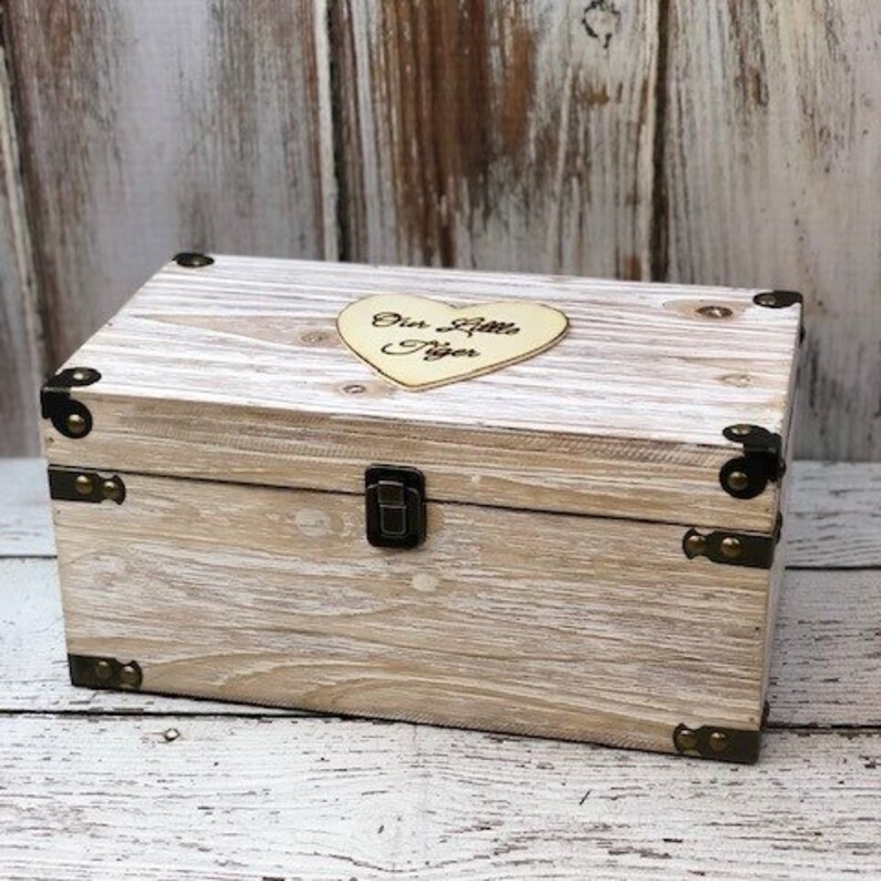 Keepsake Trunk Memory Box Personalized Time Capsule Etsy