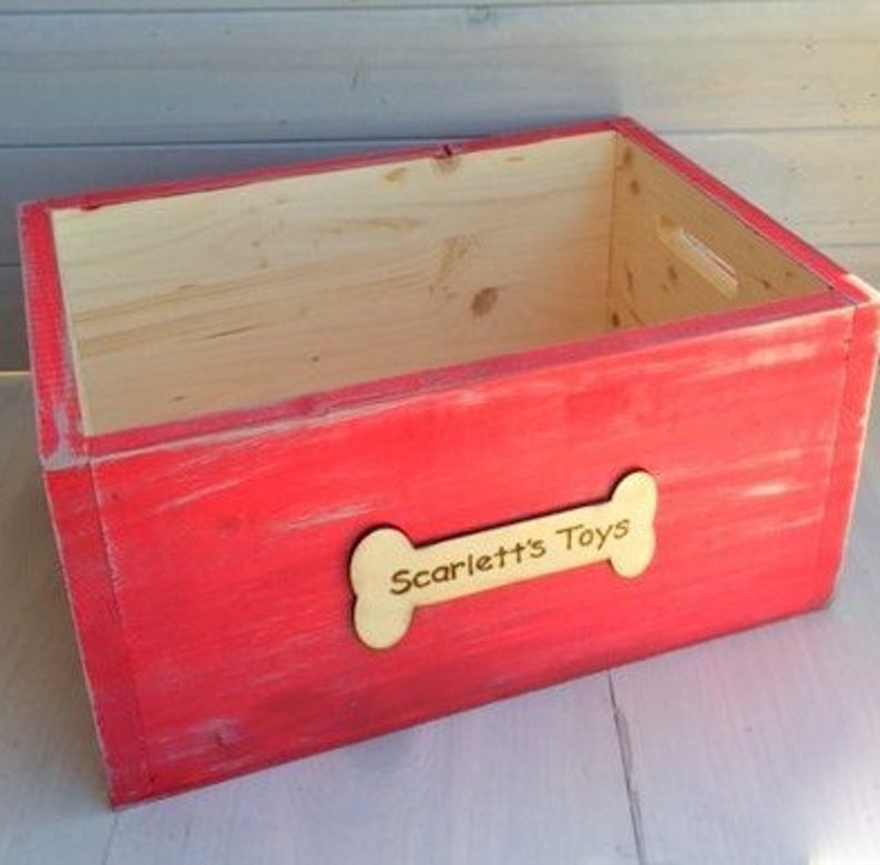 Toy Storage Dog Toy Box Pet Toy Storage Dog Toys Dog Etsy