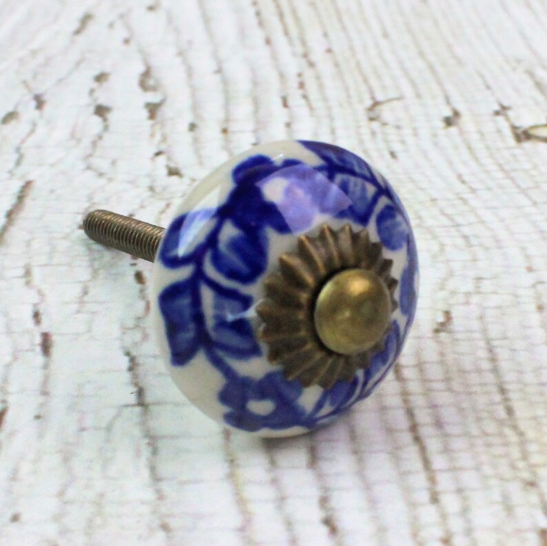 Shabby Chic Knobs Cabinet Knobs Farmhouse Ceramic Knobs Dresser