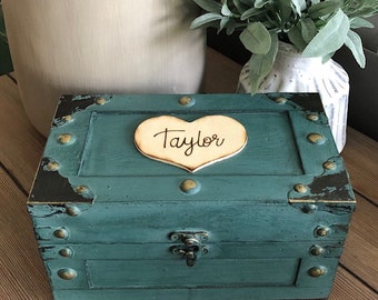 Keepsake Box - Memory Box - Love Letters - Time Capsule - Jewelry Box Treasure Chest