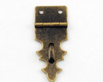 Hasp Lock Small Box Hardware Antique Brass Lock Hardware