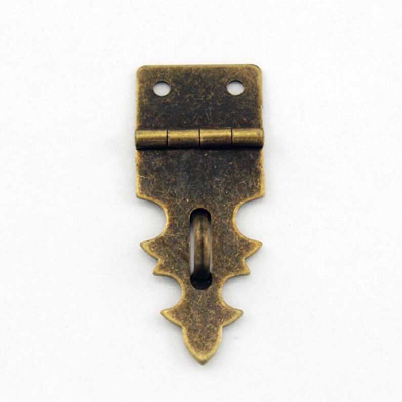 Hasp Lock Small Box Hardware Antique Brass Lock Hardware Etsy