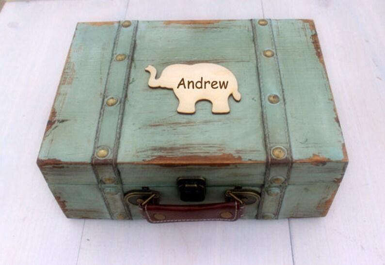 Memorial Box Baby Keepsake Box Baby Suitcase Trunk Time Etsy