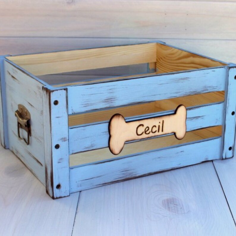 Dog Crate Dog Toy Box Wood Toy Storage Dog Toys Pet Toy Storage