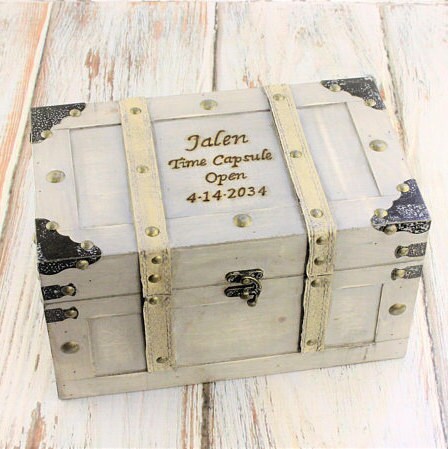 Keepsake Box - Memory Box - Trunk Time Capsule - Treasure Chest - Ann…