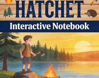 Cuaderno interactivo / Actividades de estudio de la novela Hatchet de Gary Paulsen y rúbrica