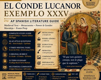 El Conde Lucanor Exemplo XXXV AP Spanish Literature Unit | Medieval Text & Exam