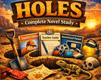 Guía de estudio de la novela Holes / Ediciones para estudiantes y profesores, con respuestas (descarga digital)