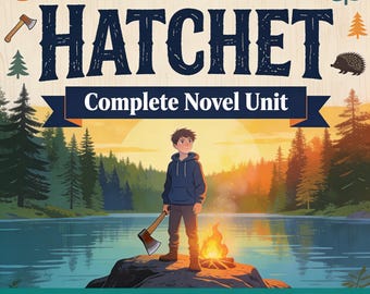 Unidad de estudio de la novela Hatchet / Estudio de Lengua y Literatura de Gary Paulsen (Descarga digital)