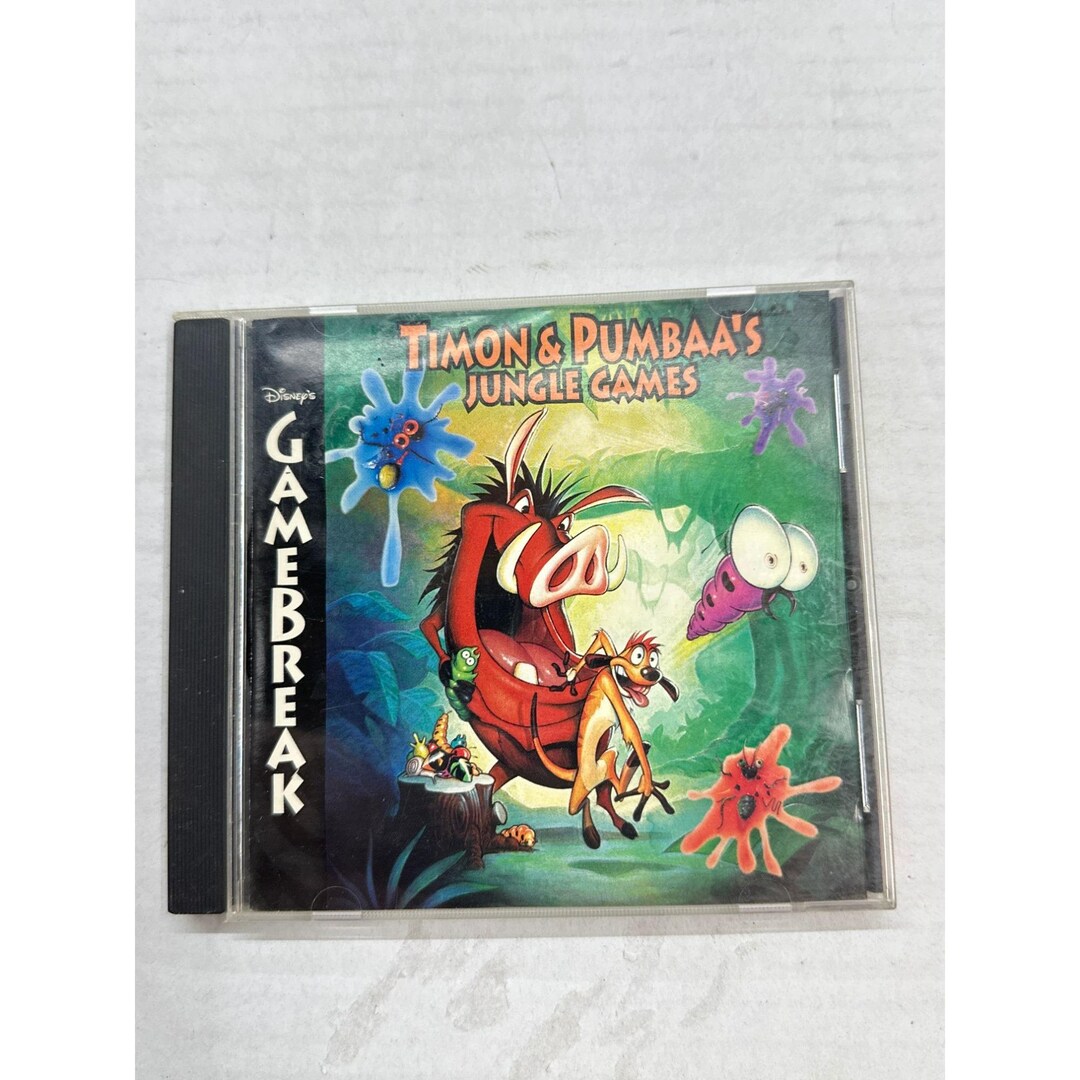 Gamebreak Cd Rom Disney's Timon & Pumbaa's Jungle Games PC CD-ROM Gamebreak Windows 95/ ...