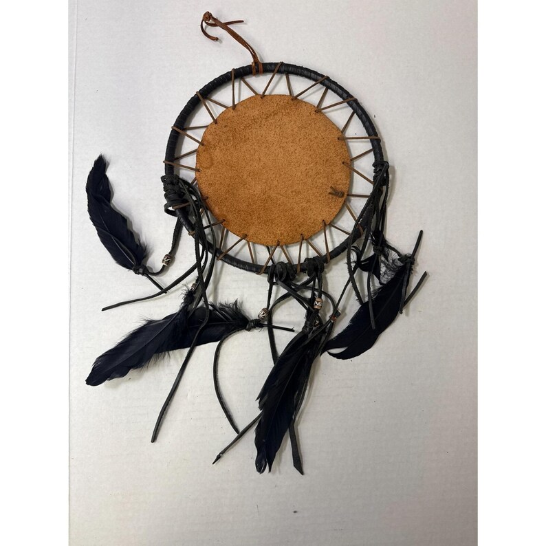 Vintage Large Native American Style Dream Catcher With Feathers Bead ...