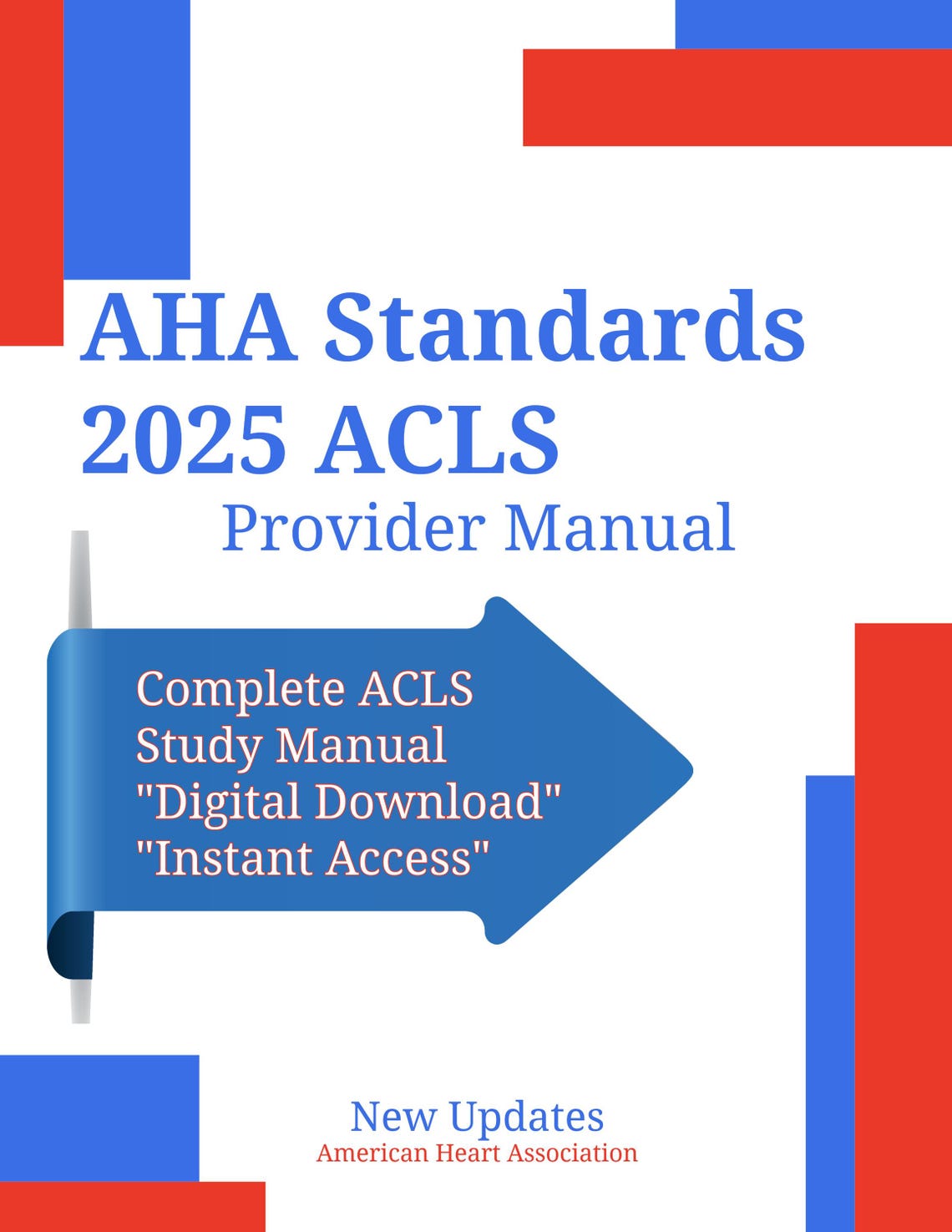 ACLS Study Guide Digital Download | ACLS Provider Manual ...