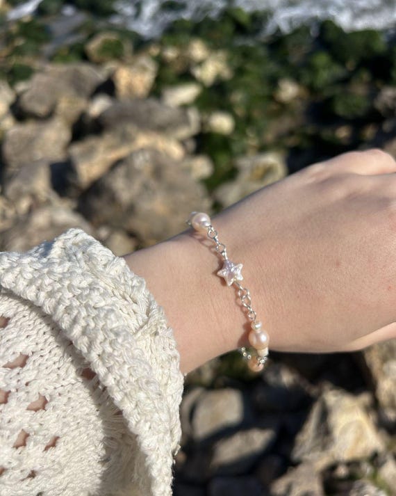 "Champagne Starlight" Bracelet  (Freshwater Pearl)