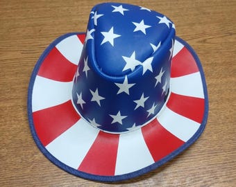 Uncle Sam Cosplay Hat – Patriotic Party Hat, USA Celebration Cape, Independence Day Costume Accessory