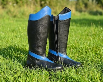 Nightwing Costume Boots | Superhero Cosplay Footwear | Comic Boots