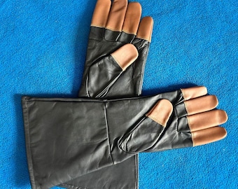 Boba Fett Cosplay Gloves | Mandalorian Inspired Armor Gloves with 3D Printed Hand Plates