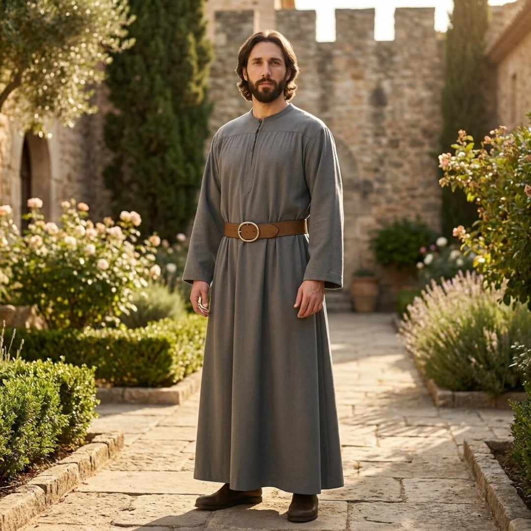 Cotton Gothic Monk Robe | Wizard Medieval Halloween Cosplay ...