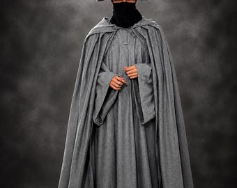 Gandalf the Grey Costume | Wizard Robe, Cloak, Hat & Staff | Comic Con Ready