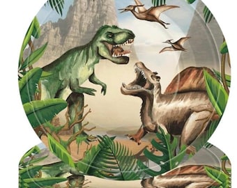 Kit para fiesta de cumpleaños de dinosaurios: globos y decoraciones con temática de la selva (paquete completo)