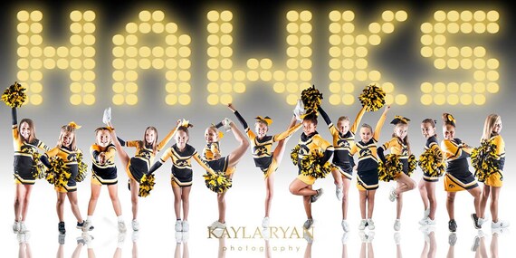 Cheerleading Volleyball Sports Banner Photoshop Template