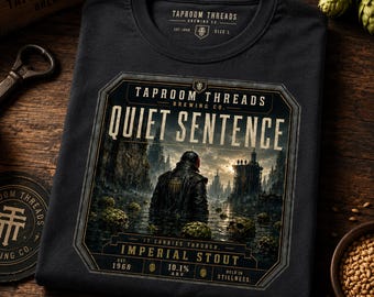 Imperial Stout T Shirt, Dark Beer Label Tee, Apocalyptic Brewery Graphic Shirt