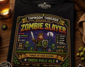 Dungeon Crawler Shirt, Retro Gaming Shirt, Pixel Art Shirt, Monster Hunter Shirt, Zombie Slayer Gamer Gift