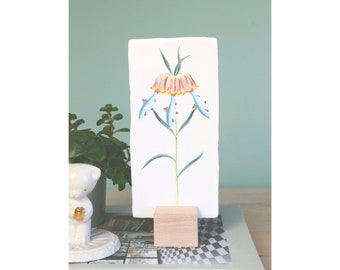 A decorative ceramic tile to spice up your wall, flowerfish.