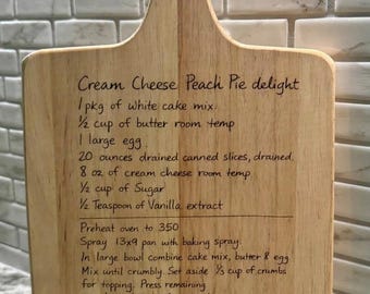 Personalized Recipe Cutting Board