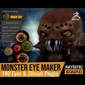 Monster Eye Maker: 140 Augen und ZBrush-Plugin