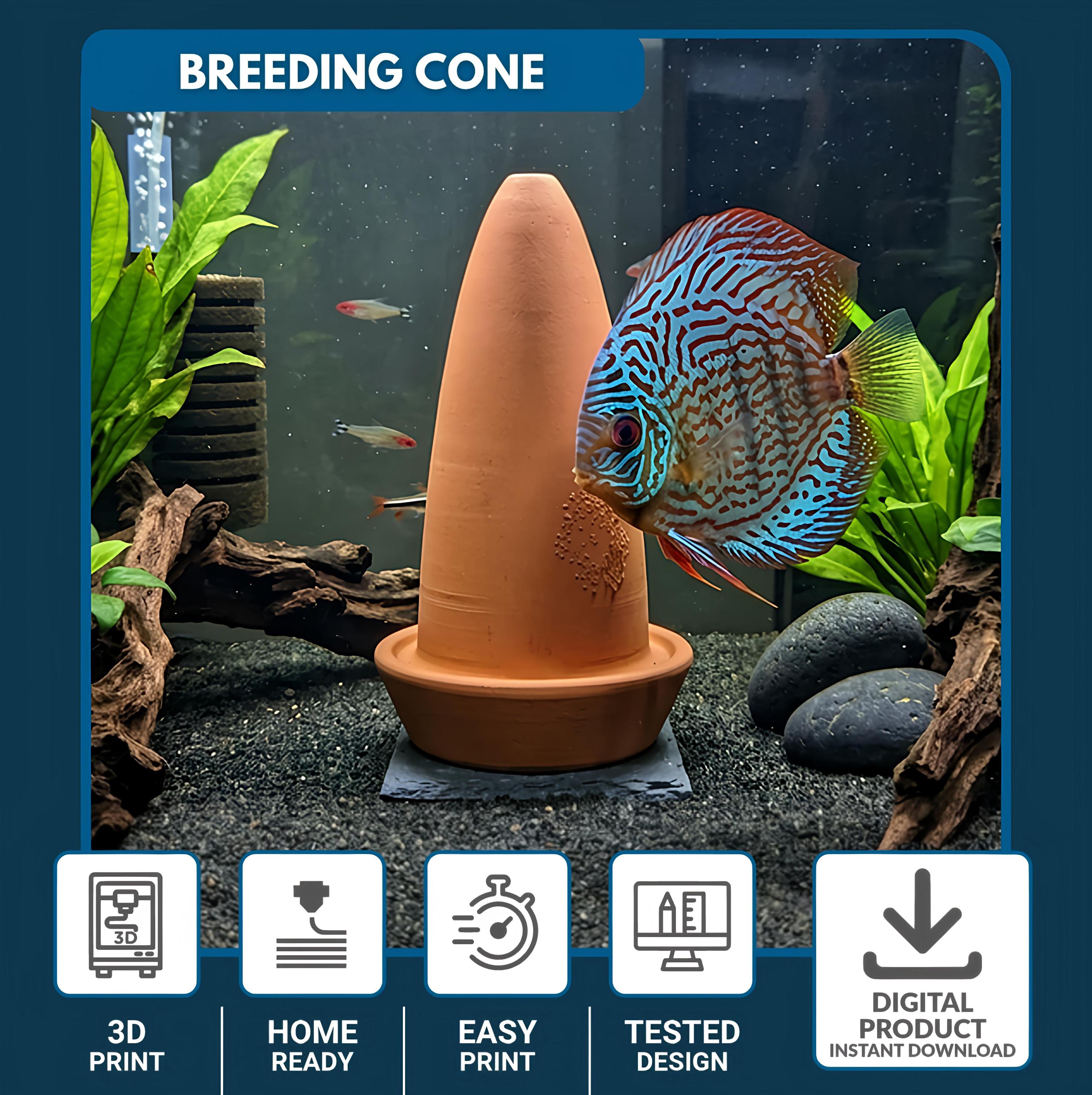 Discus Breeding Cone | Angelfish Cichlid Spawning Surface (digital ...
