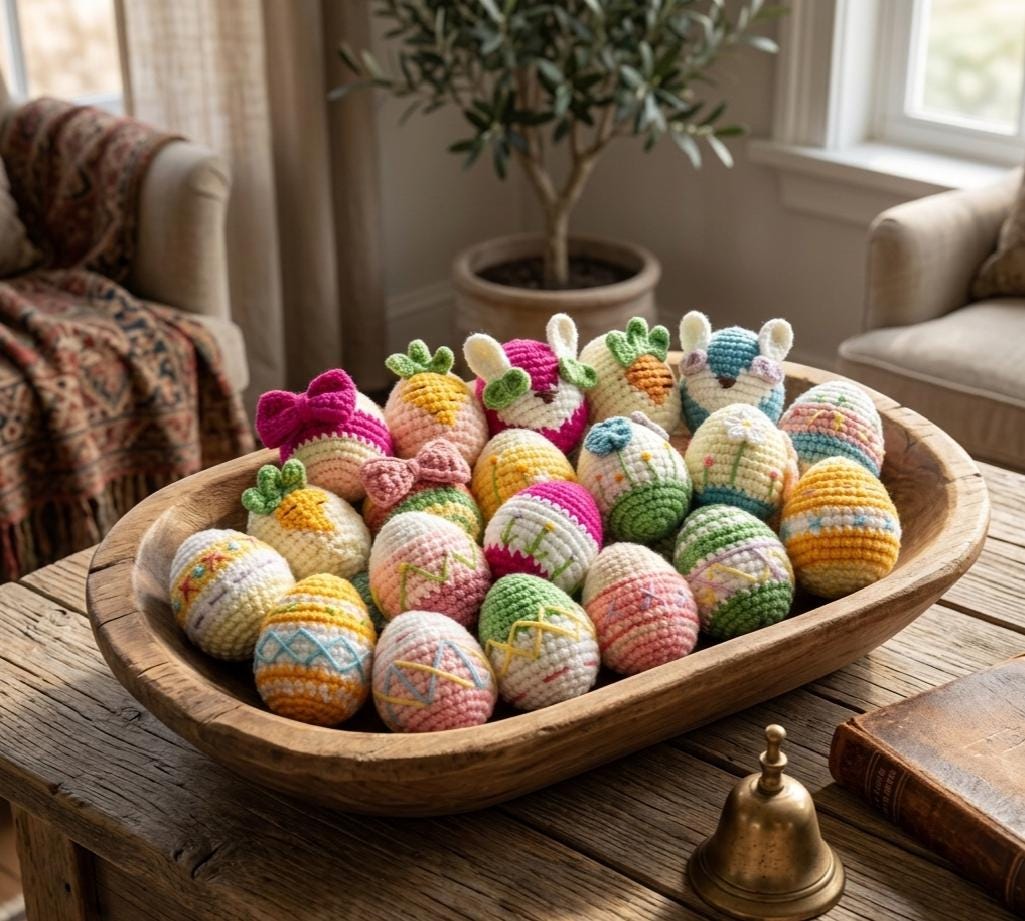 Easter Egg Crochet Pattern, Amigurumi Spring Decor (PDF Download) - Etsy