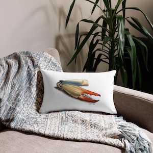Blue Crab Claw Premium Pillow Case 20&quot; x 12&quot; PILLOW NOT INCLUDED